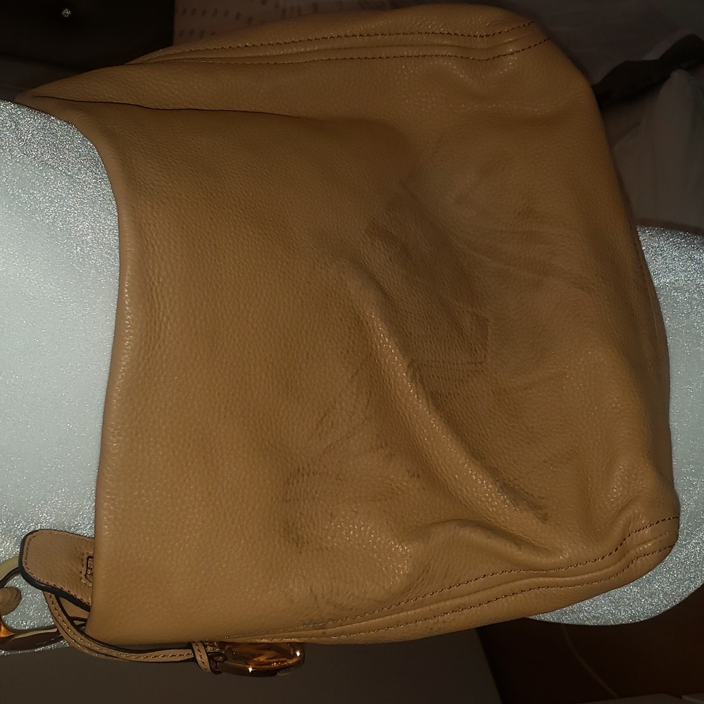 DAMAGED! Michael Kors🔥Shoulder bag tote Peanut and Gold